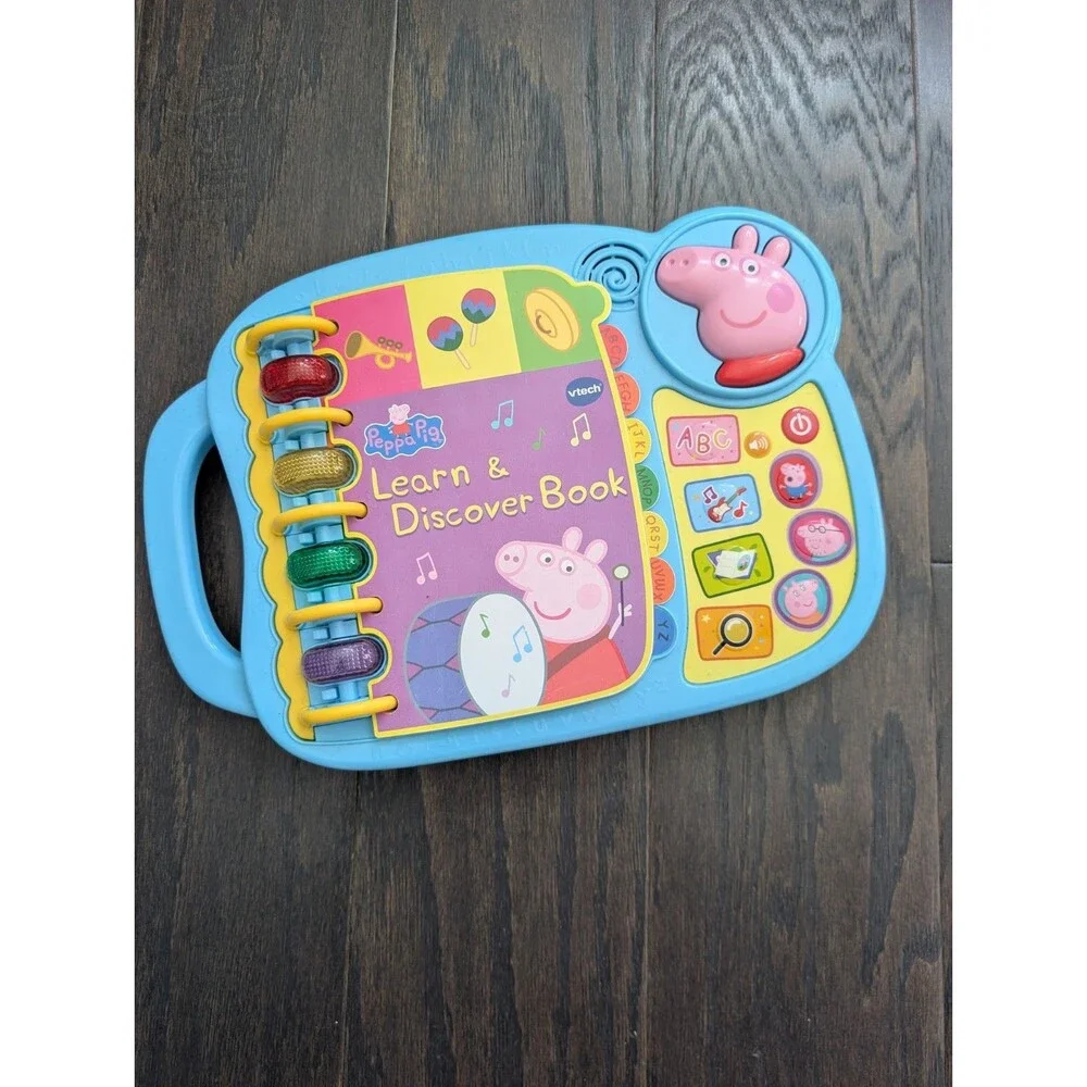 VTech - Peppa Pig - Learn and Discover Book Toy, 400+ Sounds Blur